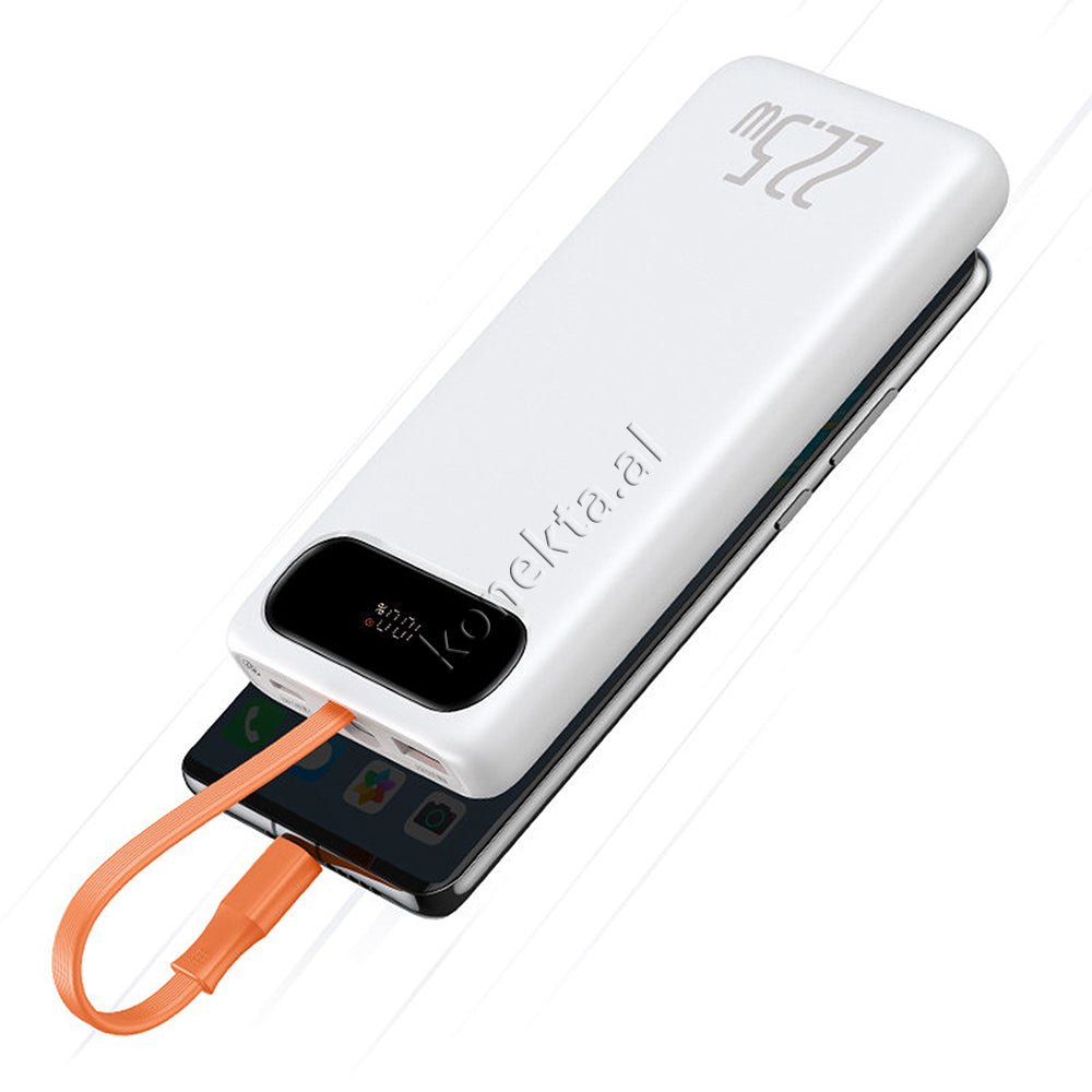 Baseus Battery, 10000mAh & 20000mAh, Black / White, 2 Ports and 1 Type-C Cable - Thumbnail 10