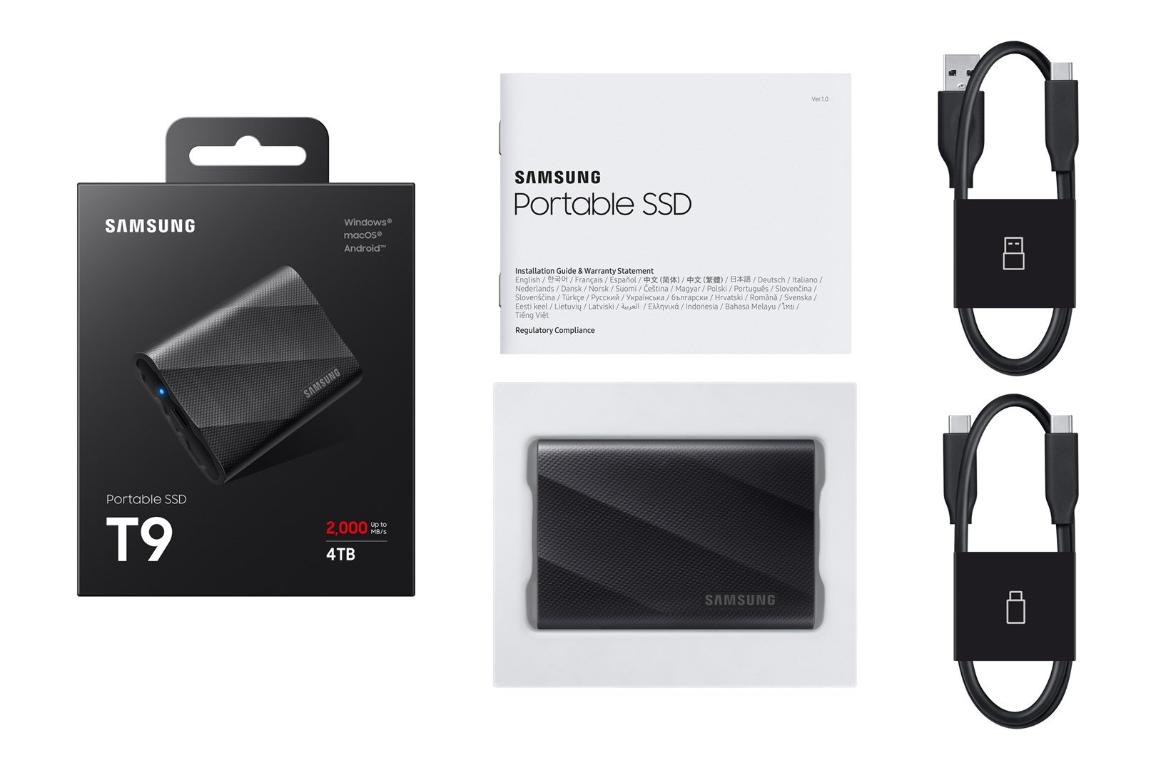Samsung MU-PG4T0B Disk, 4 TB, USB Type-C, 3.2 Gen 2, Black - Thumbnail 12