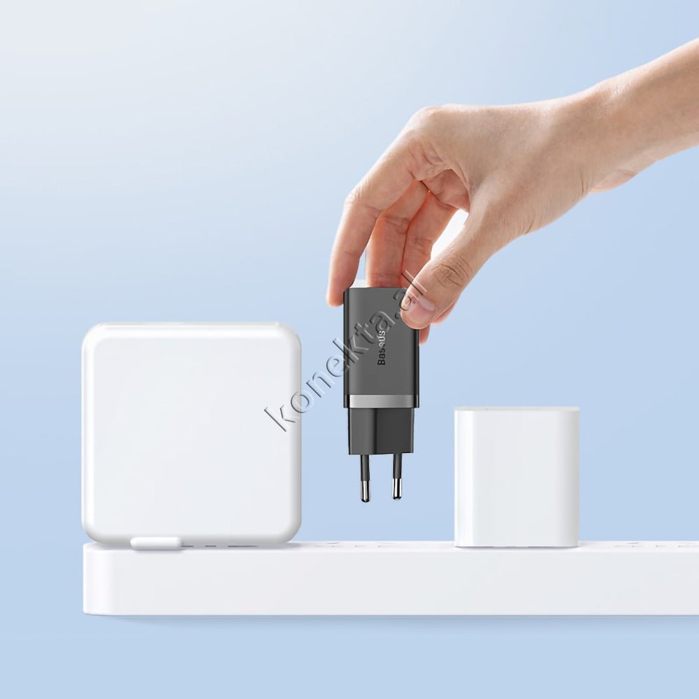 Baseus 40W Fast Charge Adapter, 2 Port Type-C - Thumbnail 19