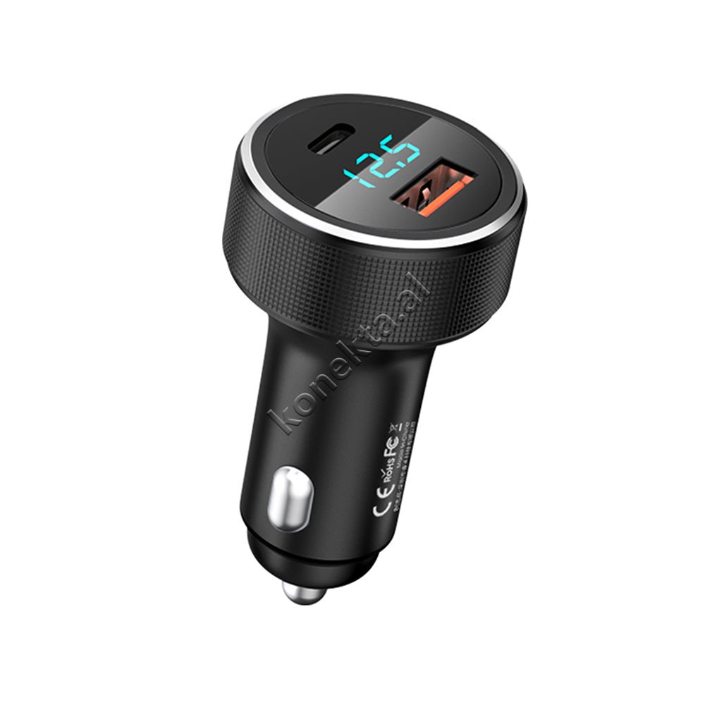 Baseus Adaptor Karikimi per Makine 58.5W me USB + Type-C, E Zeze - Thumbnail 2
