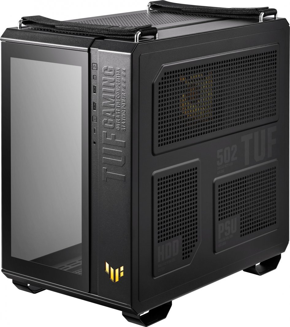 Asus TUF Gaming GT502 PLUS TG ARGB Case, Black, Midi Tower - Thumbnail 4