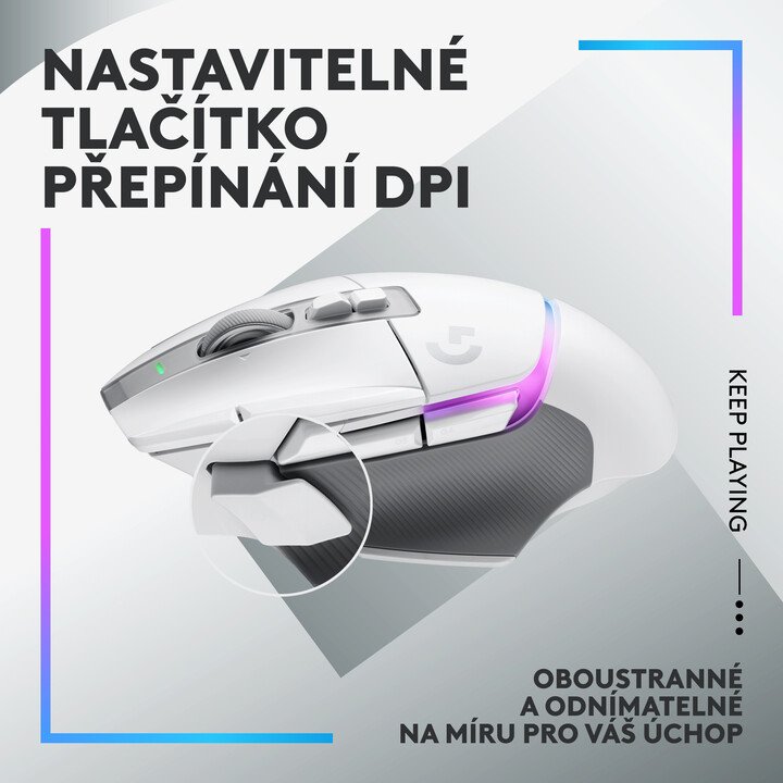 Logitech G502 X Plus Mouse, White - Thumbnail 6