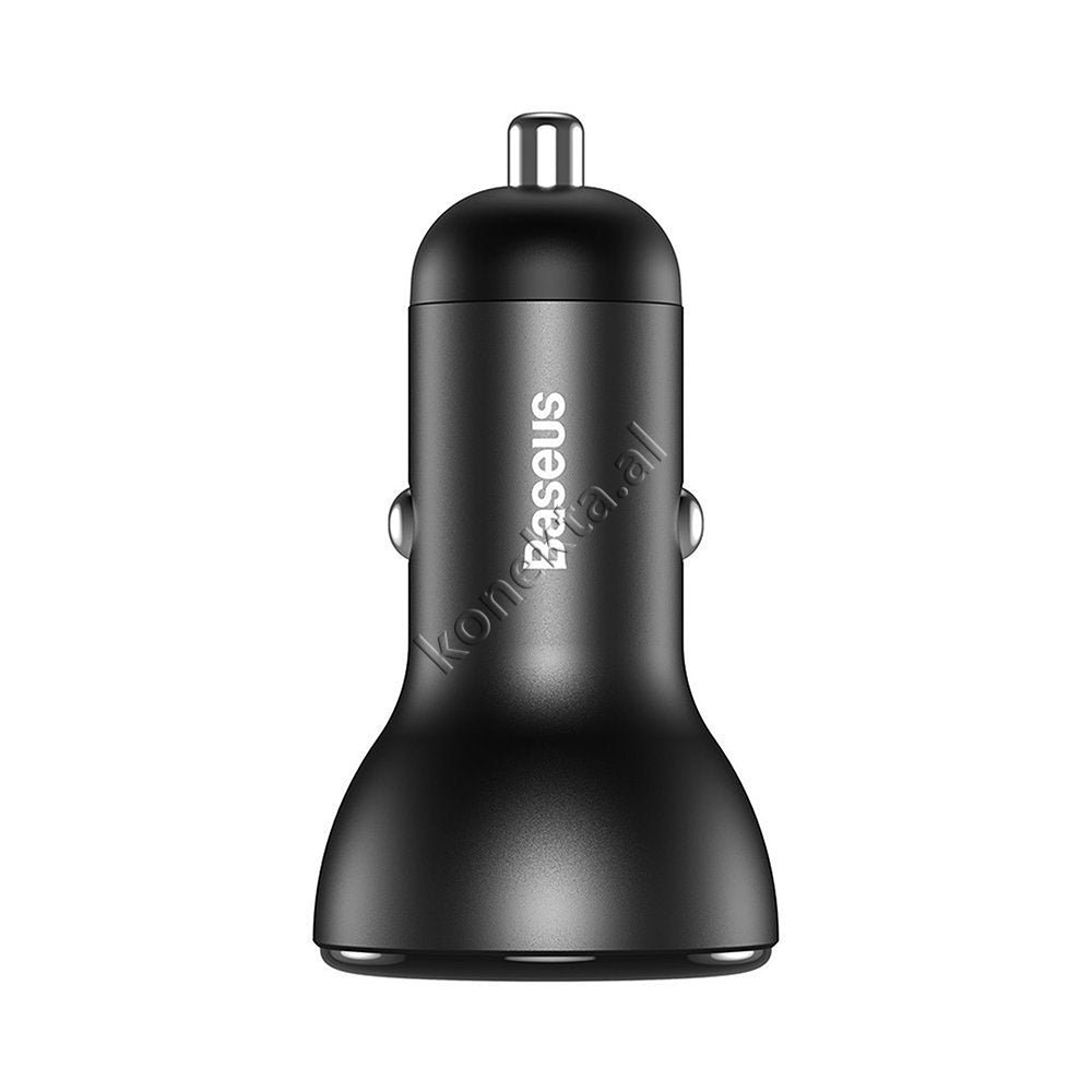 Baseus Fast Charge Car Charger, Black, 45W, 2 Ports USB/Type C - Thumbnail 6