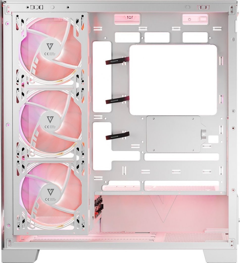 Modecom Volcano Space Apex ARGB Case, White, Midi Tower - Thumbnail 21