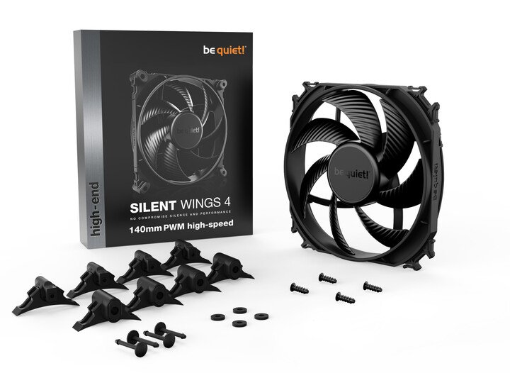 Be quiet! Silent Wings 4 PWM Fan, 140mm - Thumbnail 4