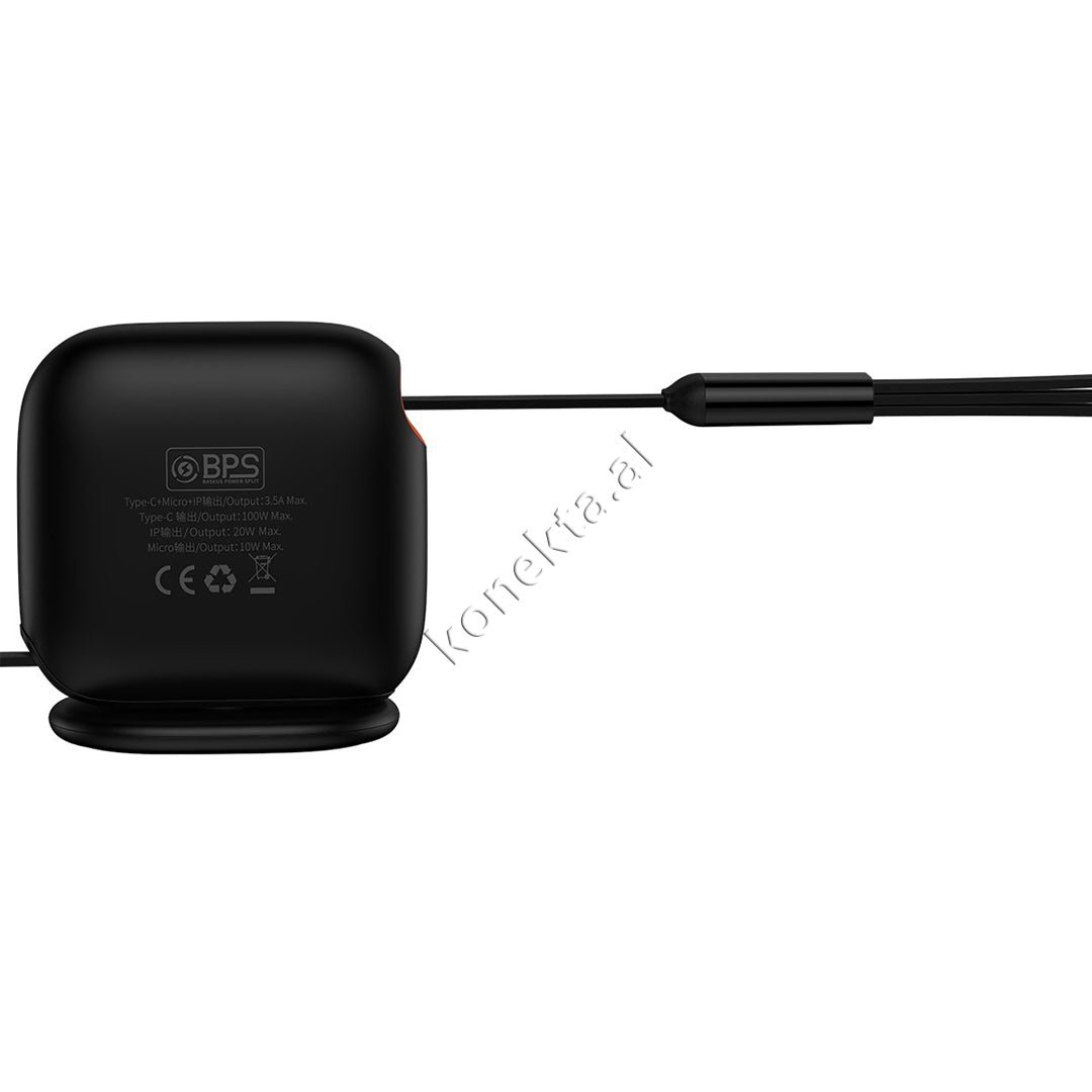 Baseus 3 in 1 Charging Cable Type-C / Lightning / Micro 100W, 1.7m - Thumbnail 4