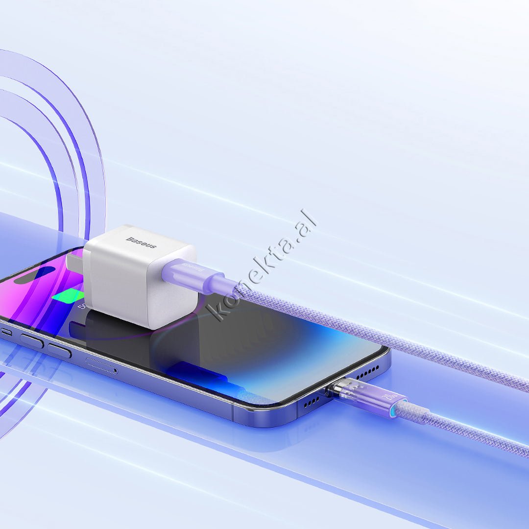 Baseus Type-C to Lightning Cable, 1m, Transparent, 20W - Thumbnail 15