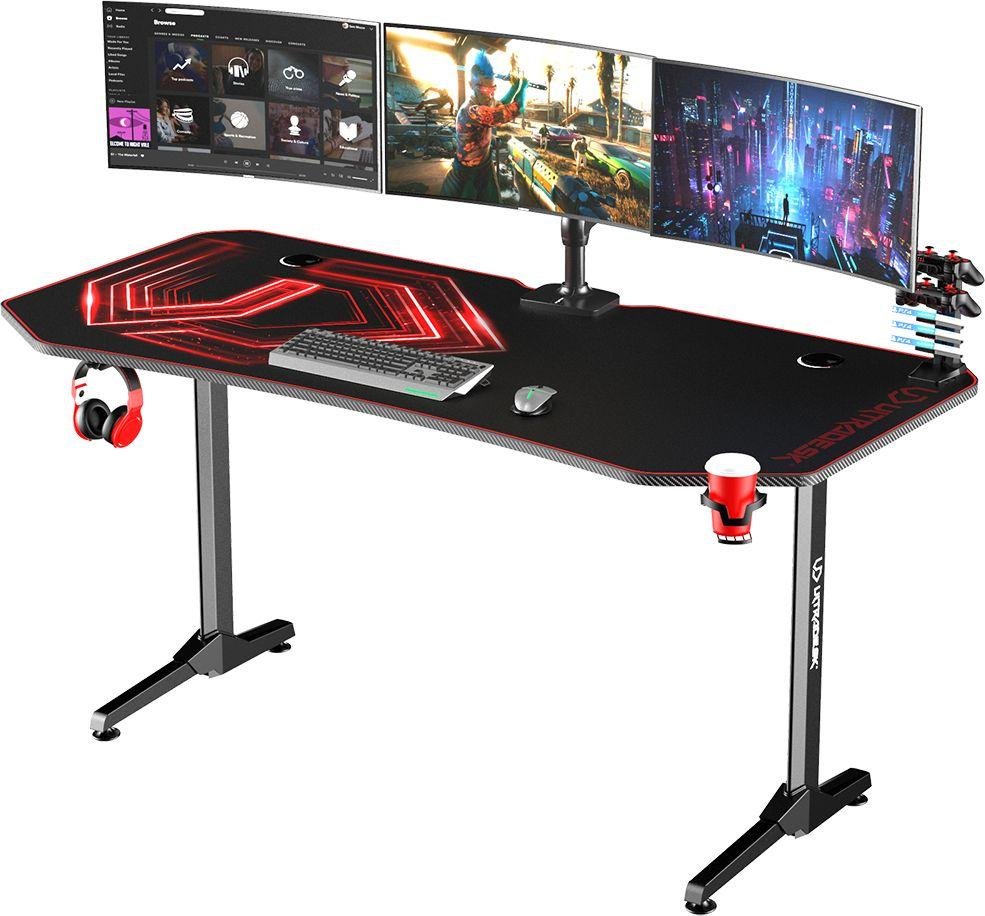 Ultradesk Frag XXL Table, Red/Black - Image 1