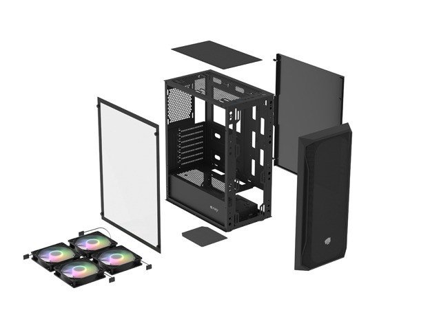 Fury Shobo SH4F RGB Case, Black - Thumbnail 3