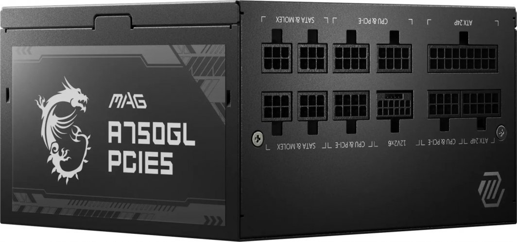 MSI MAG A750GL Power Supply, 750W, ATX 3.0, PCIe 5.0 - Thumbnail 11