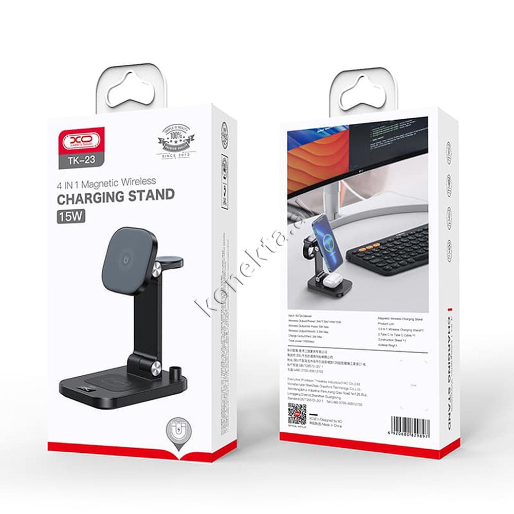 XO MagSafe Wireless Charging Stand, Black - Thumbnail 8