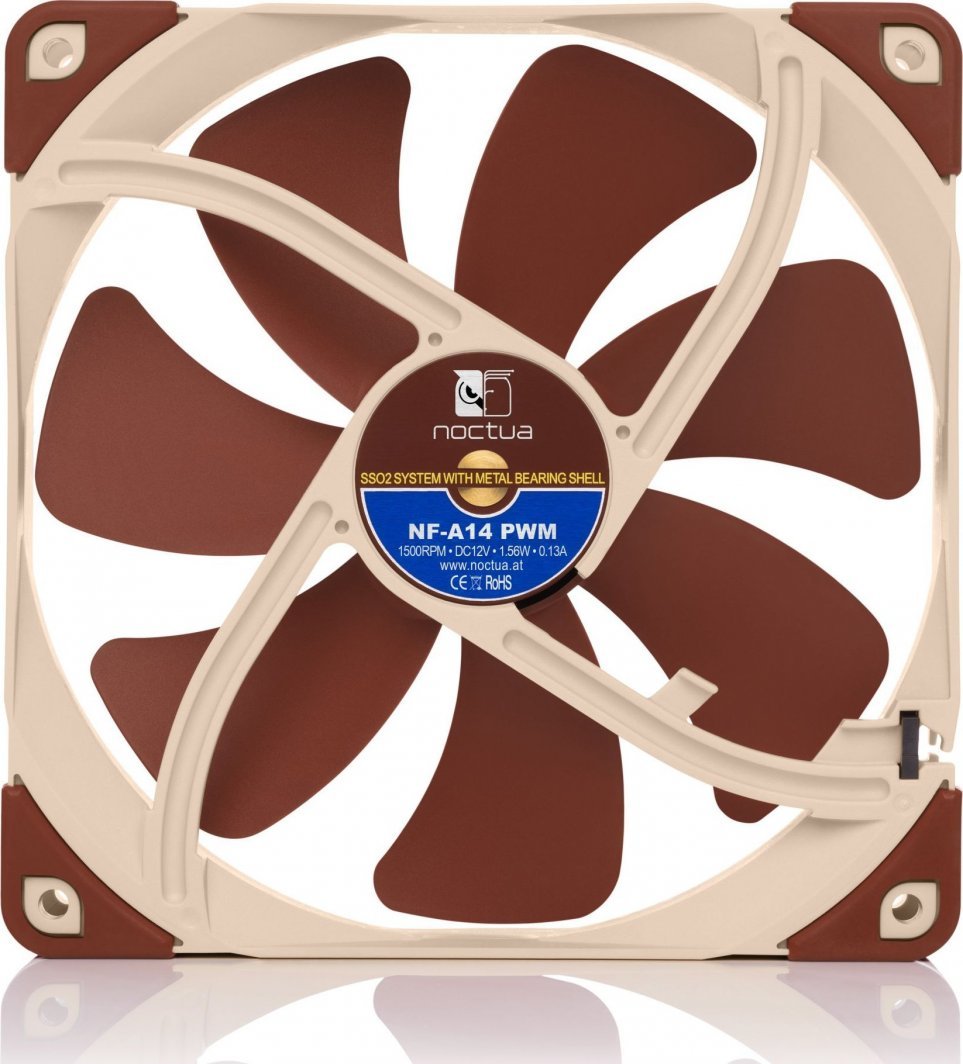 Noctua NF-A14 PWM Fan, 140 mm - Thumbnail 3