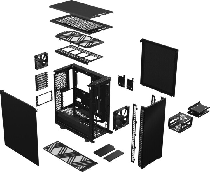 Fractal Design Define 7 Compact Case, Black - Thumbnail 5
