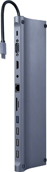 Gembird 11në1 USB-C Docking Station, Black - Image 1