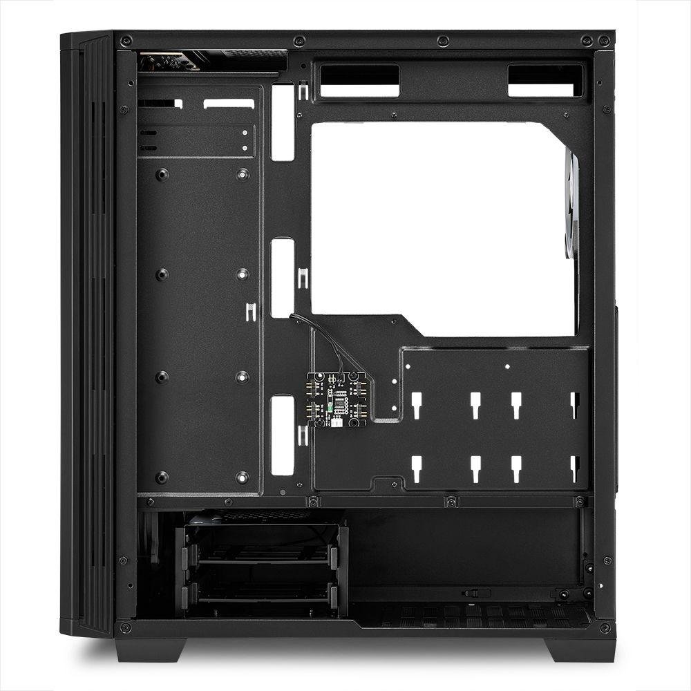 Sharkoon RGB LIT 100 Case, Midi Tower - Thumbnail 6
