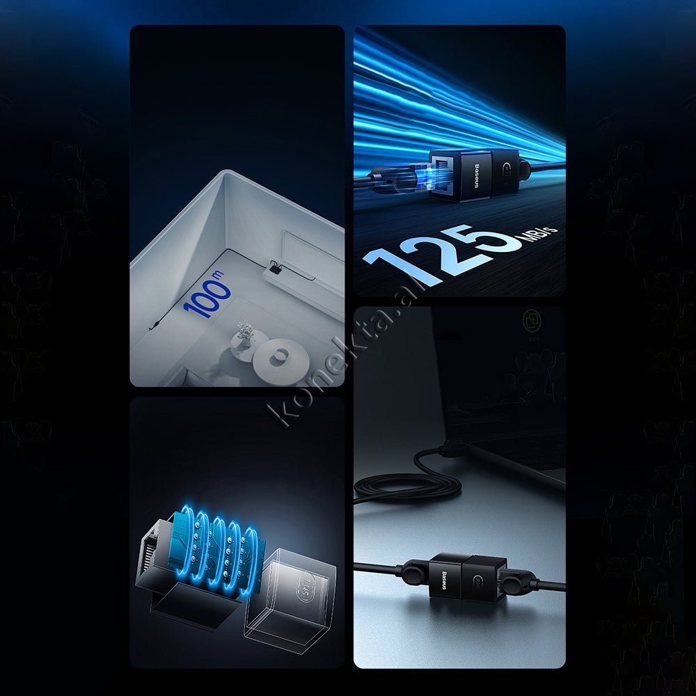 Baseus Ethernet Cable, Black - Thumbnail 17
