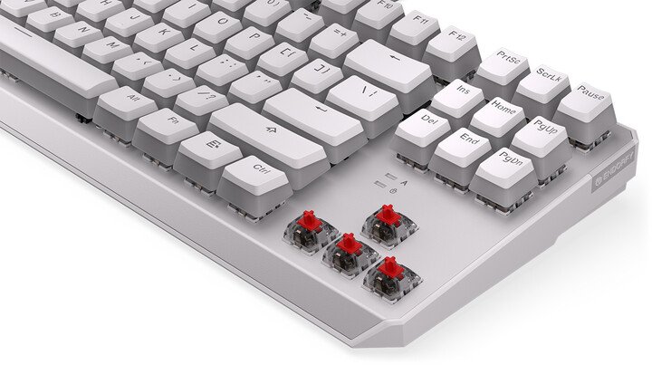 Endorfy Thock TKL Pudding Onyx Keyboard, White Red, Kailh Red, US - Thumbnail 9