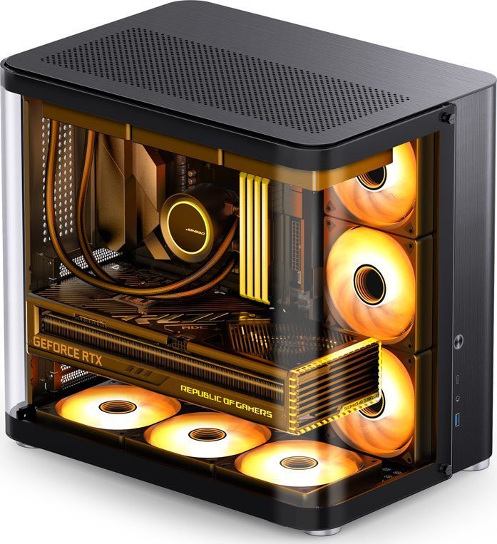 Jonsbo TK-2 2.0 Case, Black, Midi Tower - Thumbnail 2