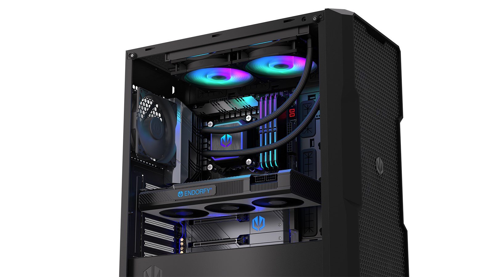 Endorfy Navis F240 ARGB Liquid Cooler, 24 cm, Black - Thumbnail 7