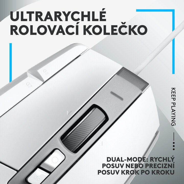 Logitech G502 X Mouse, White - Thumbnail 3