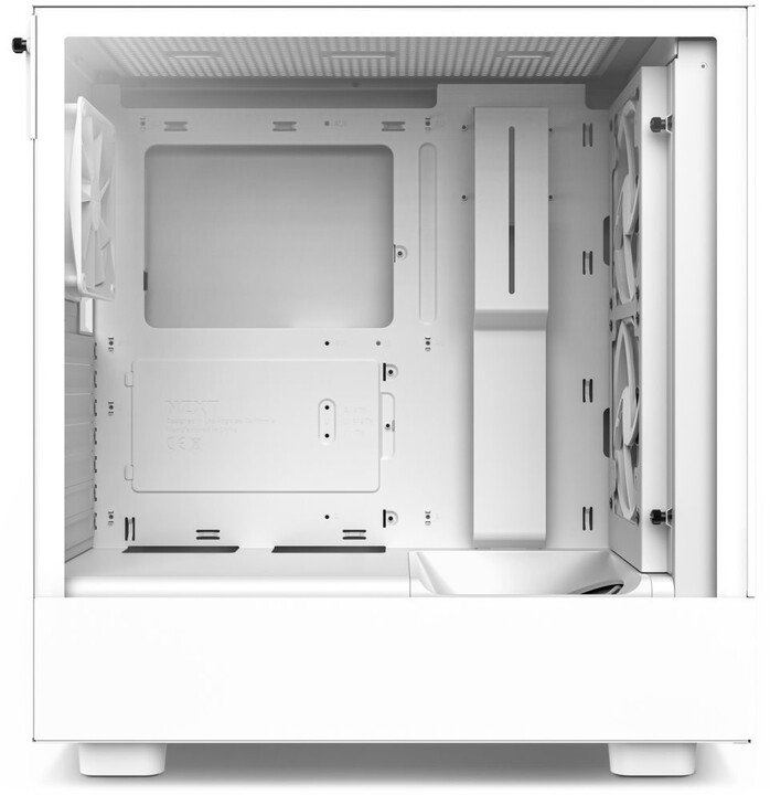 NZXT H5 Flow Case, White - Thumbnail 4