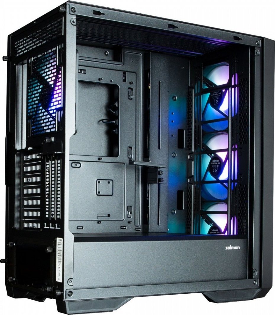 Zalman Z9 Iceberg ARGB Case, Black, Midi Tower - Thumbnail 6