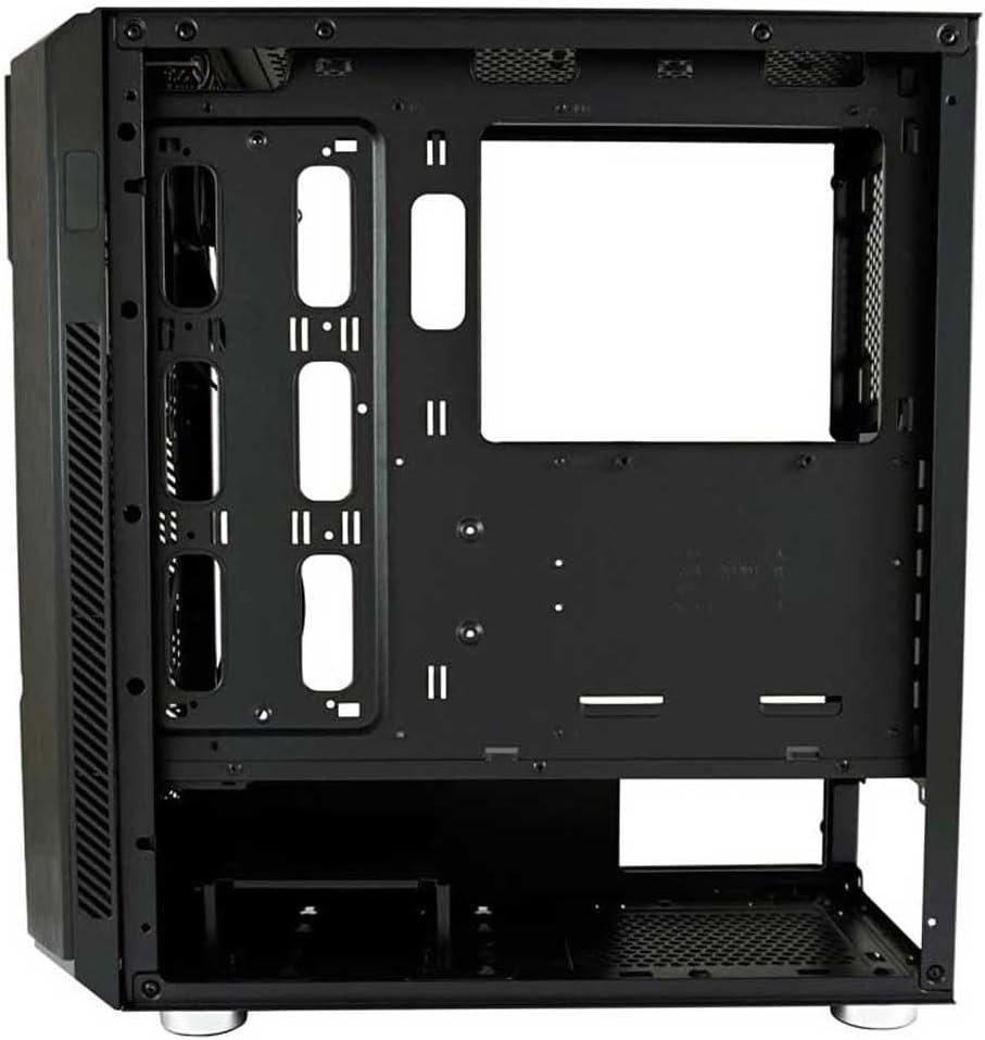 LC-Power 702B-ON Skyscraper_X Gaming Case, Multi-coloured, Tempered Glass, RGB - Thumbnail 4
