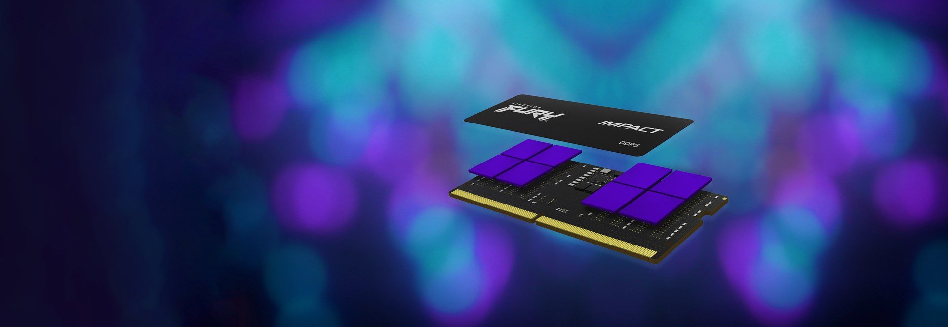 Kingston FURY Impact Memory 16GB DDR5, 4800MT/s, SODIMM CL38, Black - Thumbnail 3