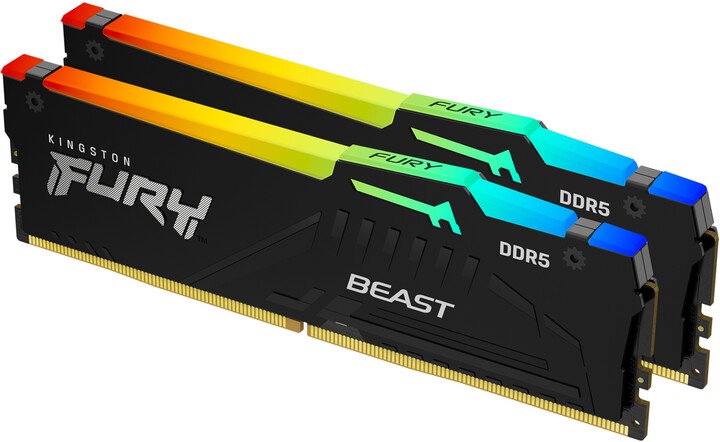 Kingston Fury Beast RGB 64GB (2x32GB) DDR5 5600 CL36 Memory Module - Image 1