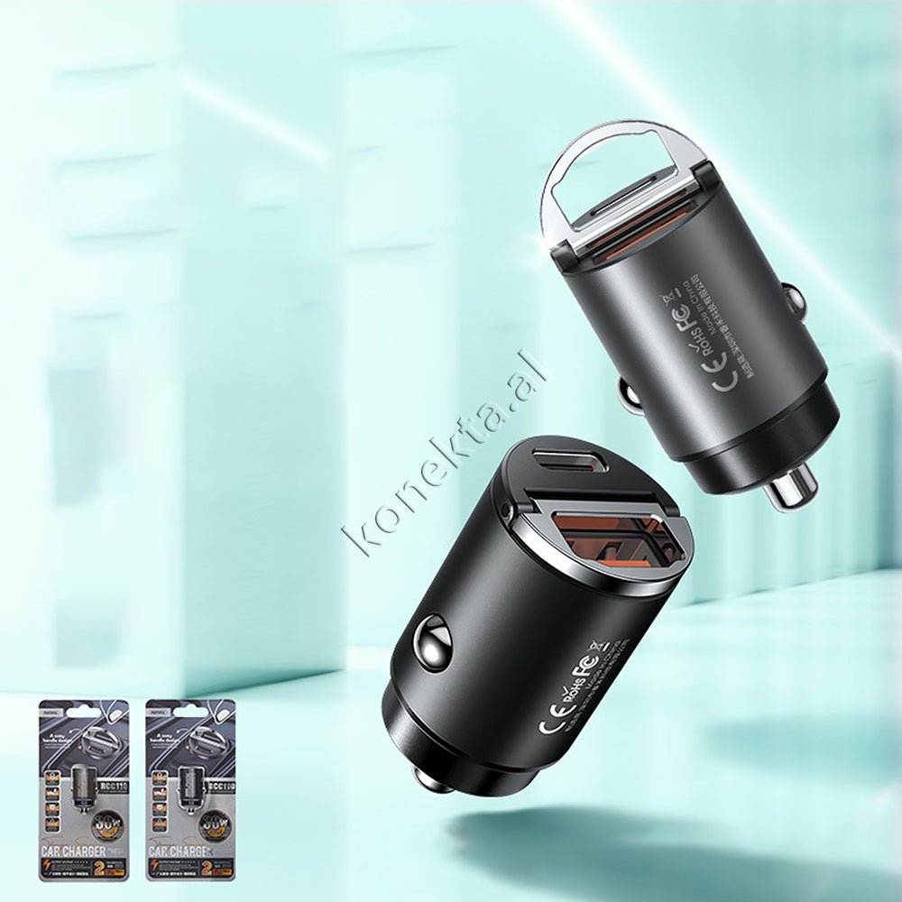 REMAX 30w Fast Charge Car Charger, Black - Thumbnail 2