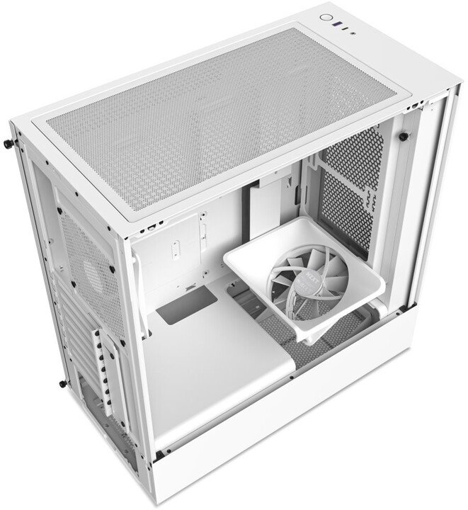 NZXT H5 Flow Case, White - Thumbnail 3
