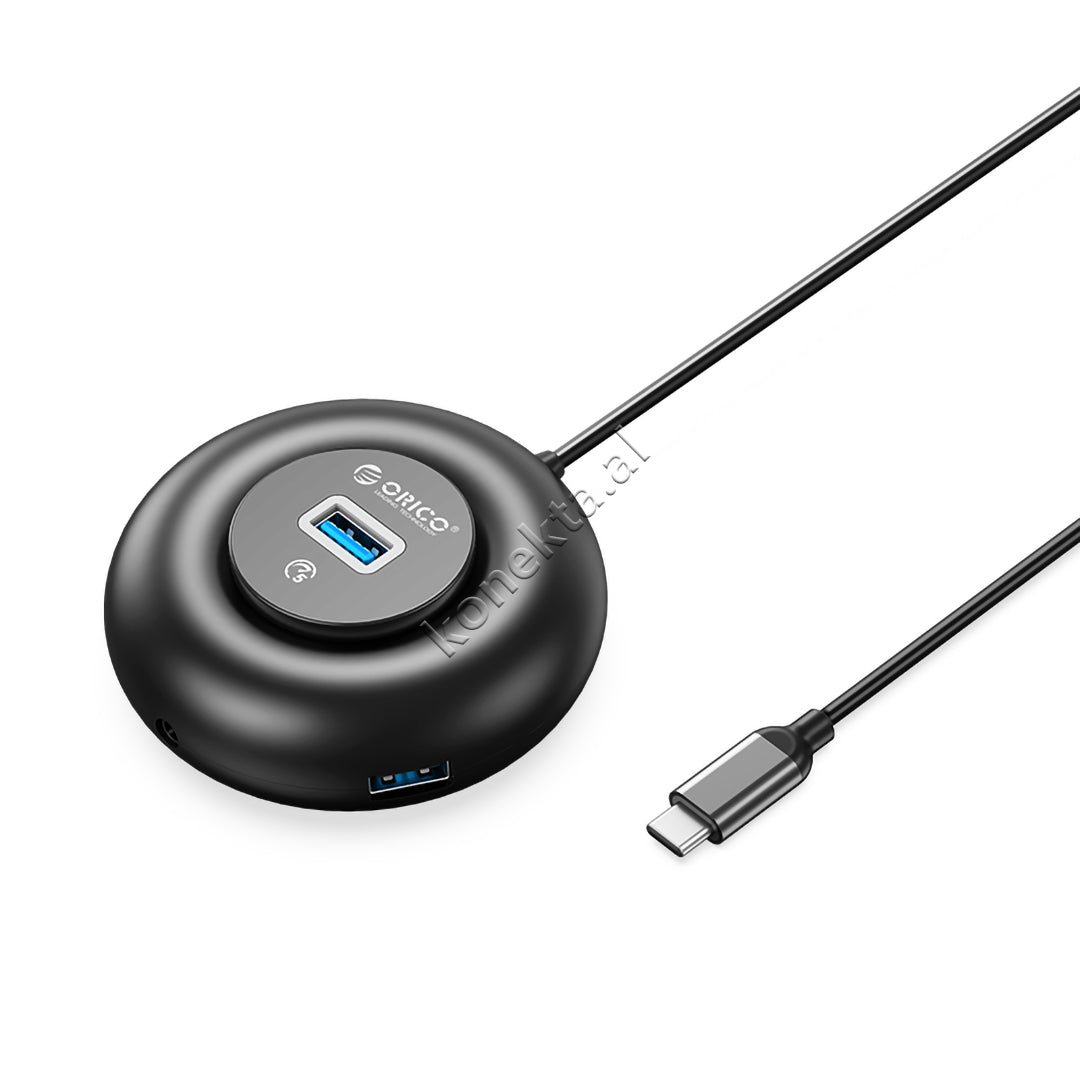 Orico 4-in-1 USB Type-C Adapter, Black - Image 1