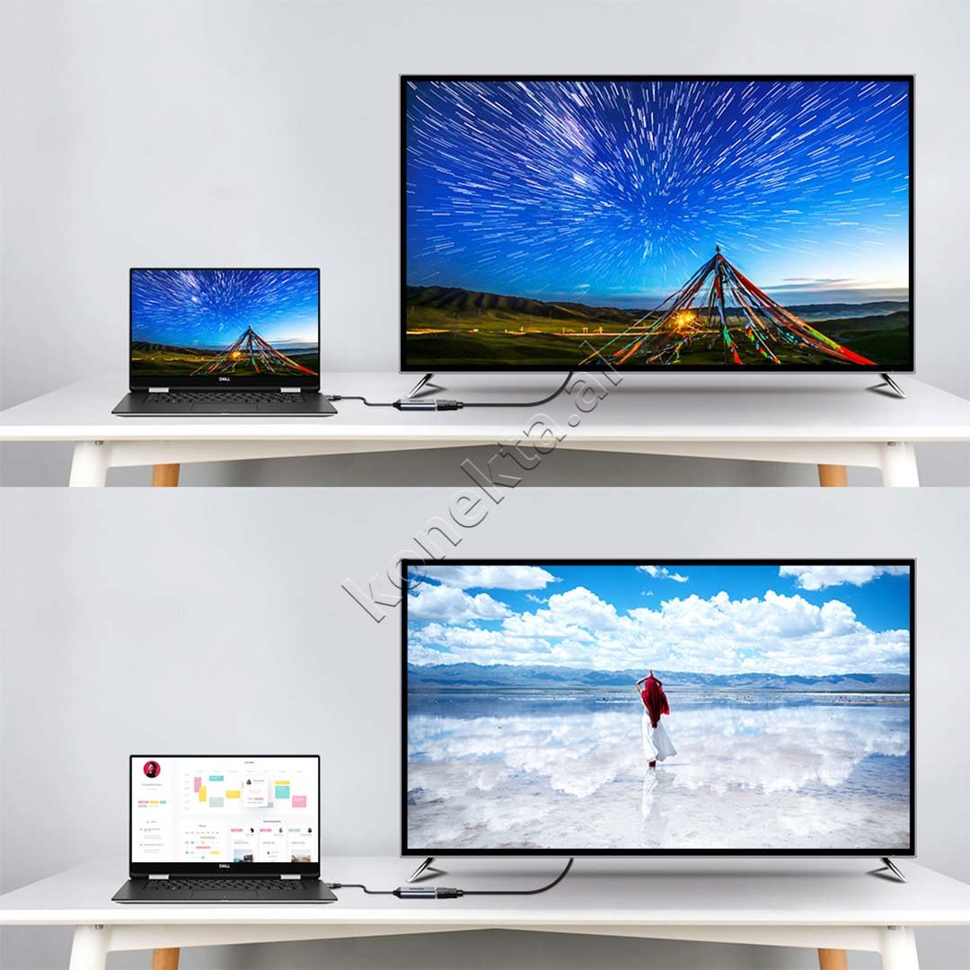 Choetech Type-C to HDMI Adapter, 4K UHD, 20cm - Thumbnail 7