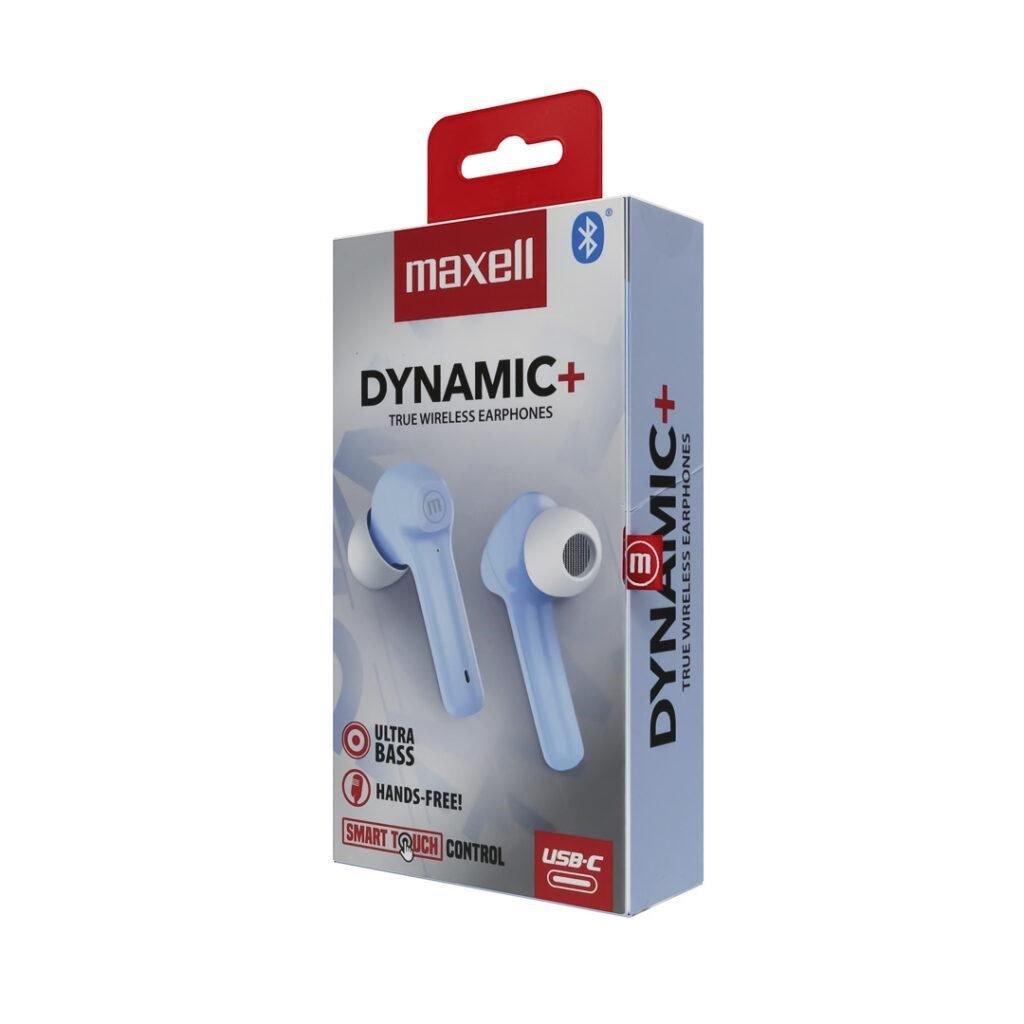 Maxell Dynamic+ Headphones, Wireless, Blue - Thumbnail 2