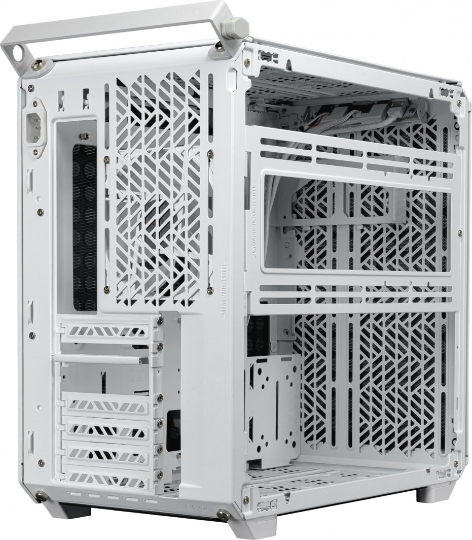 Cooler Master Qube 500 Flatpack Case, White, Midi Tower - Thumbnail 4