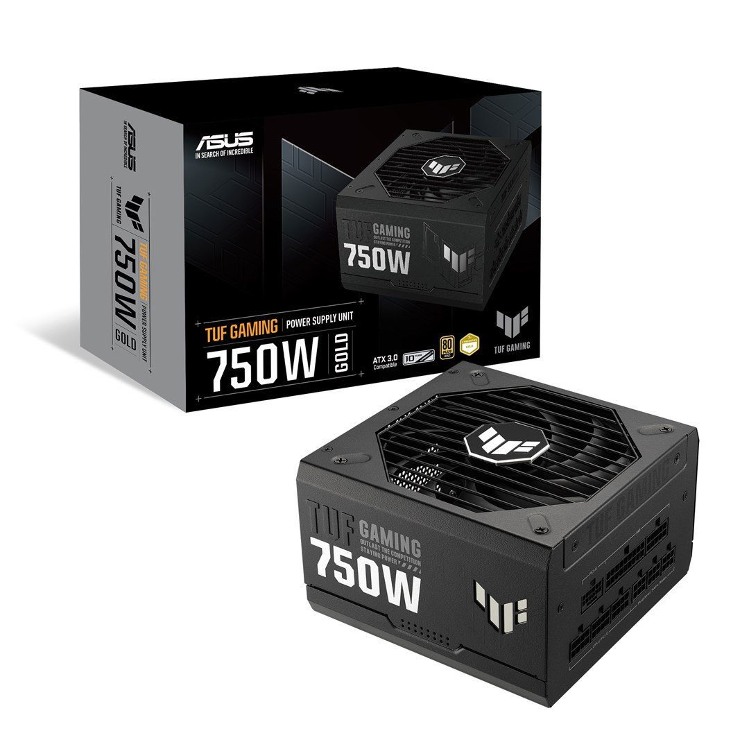 ASUS TUF Gaming Power Supply, 750W Gold, 20+4 pin ATX, Black - Thumbnail 5