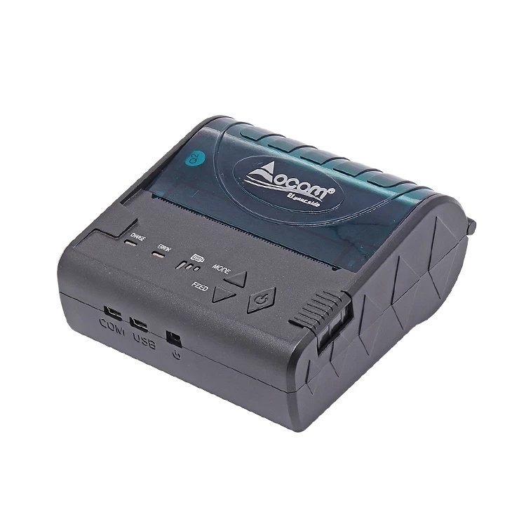 OCPP-M086 Portable Thermal Printer, Black - Thumbnail 3