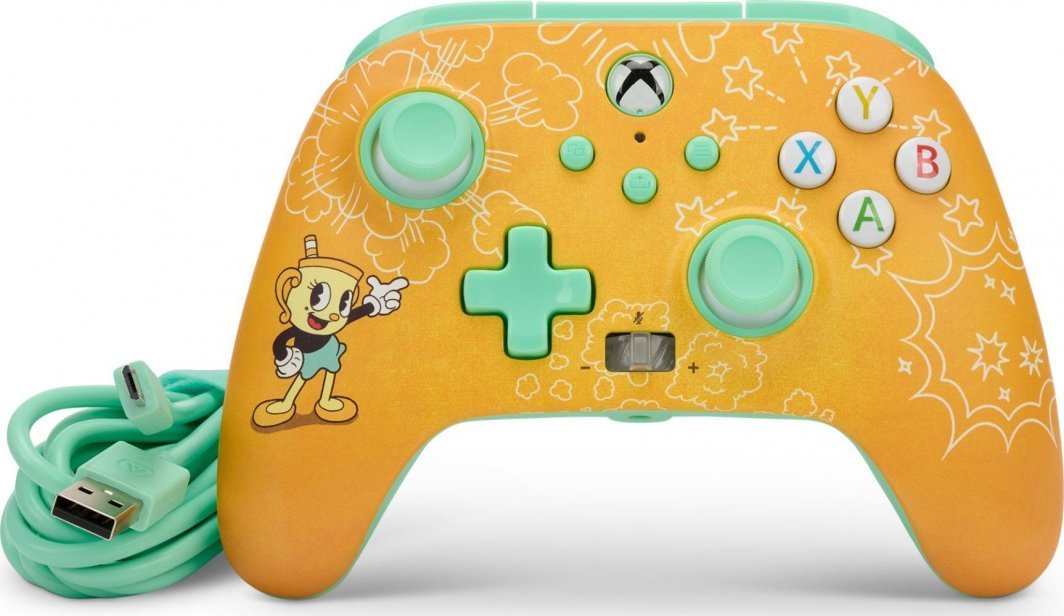 PowerA Xbox Enhanced Cuphead Controller, Wired, Yellow - Thumbnail 7