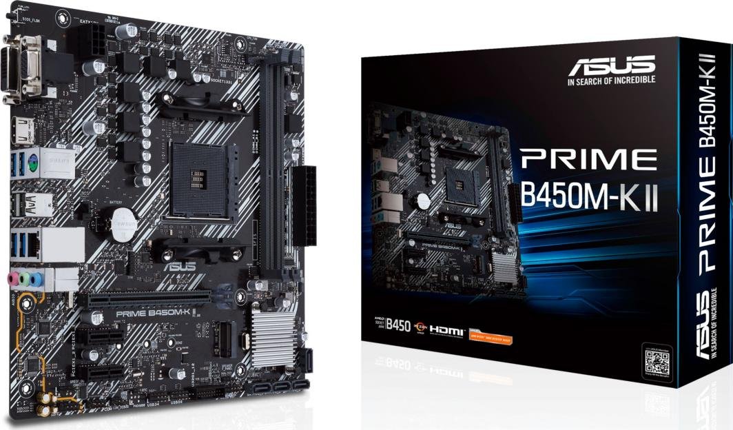 ASUS PRIME B450M-K II Motherboard, AMD B450 - Image 1