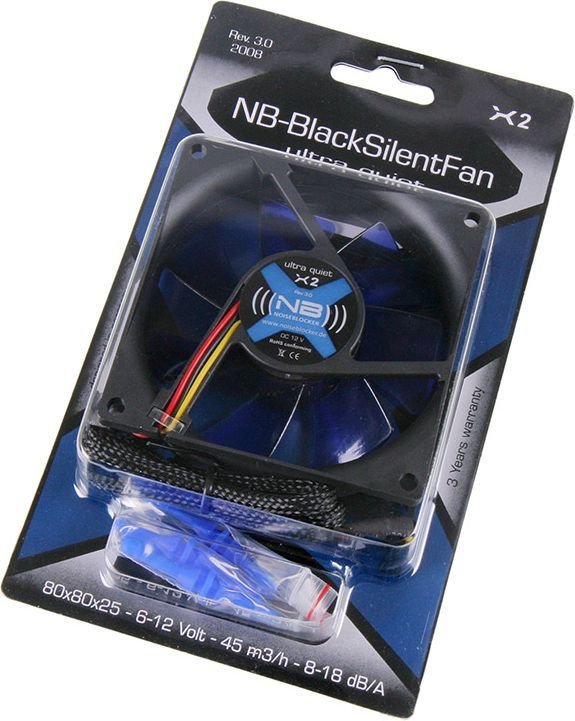 Noiseblocker BlackSilent X2 Cooler, 80 mm - Thumbnail 4
