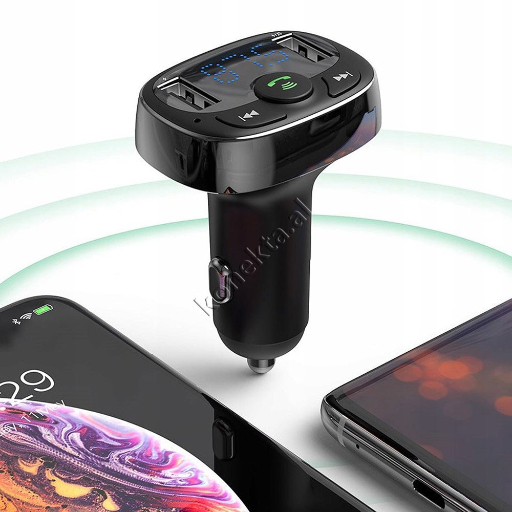 Baseus Car Charger with Bluetooth MP3 and Battery Status Display - Thumbnail 3
