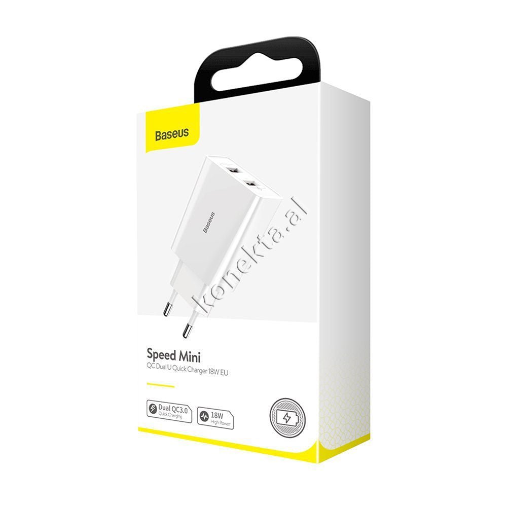 Baseus 18w Charger, White - Thumbnail 2