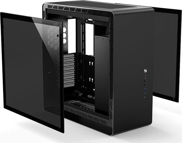 Jonsbo UMX6S TG Case, Black, Full Tower - Thumbnail 8