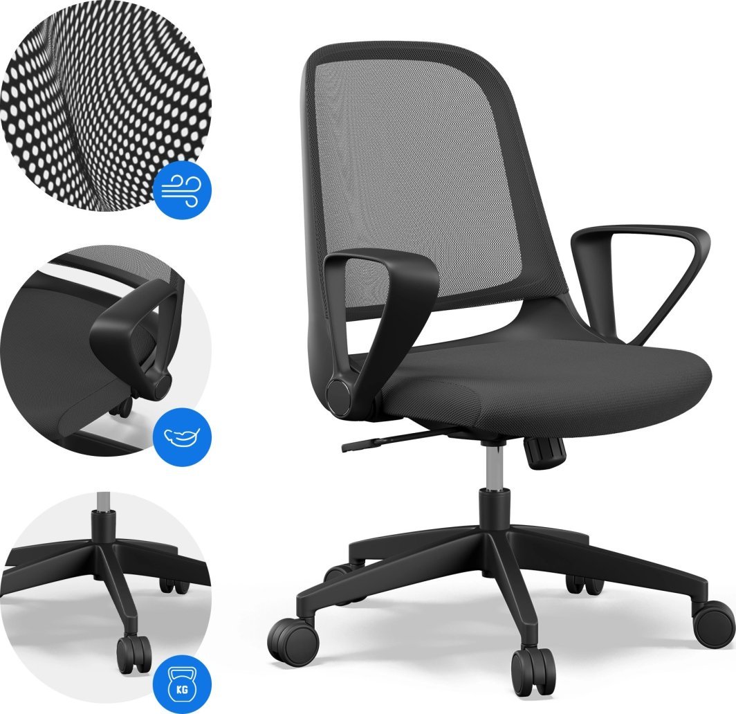 SENSE7 Sopty Chair, Black - Thumbnail 5