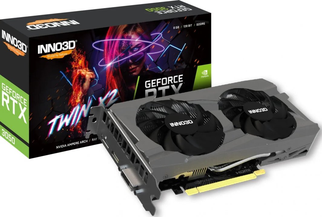 Inno3D GeForce RTX 3050 Twin X2 8GB GDDR6 Graphics Card - Image 1