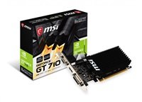 MSI NVIDIA GeForce GT 710 2GD3H LP Graphics Card, 2GB, DDR3 - Image 1