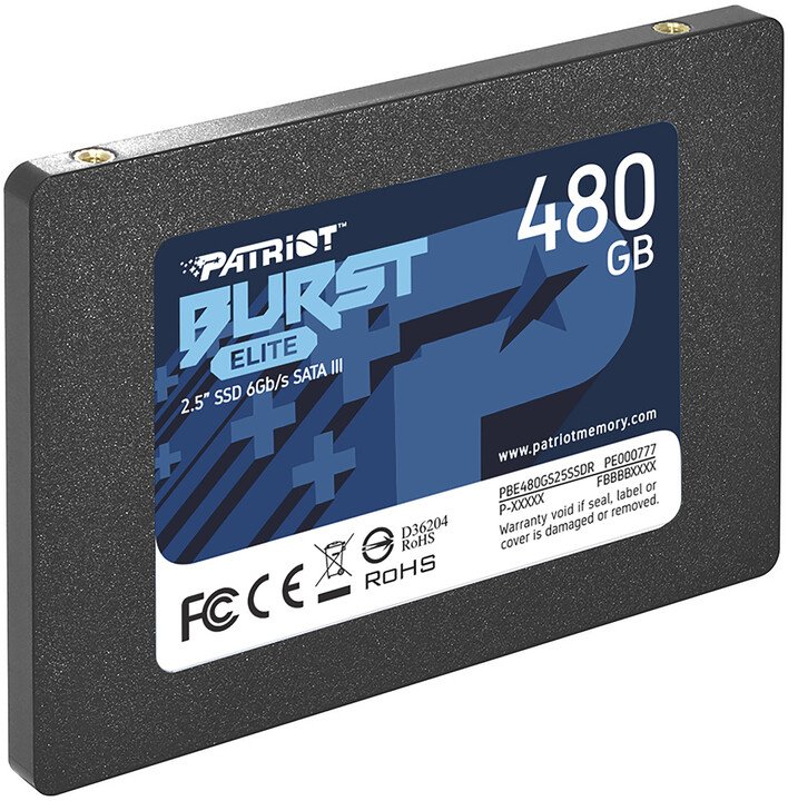 Patriot Burst Elite SSD, 2.5", 480GB - Thumbnail 3