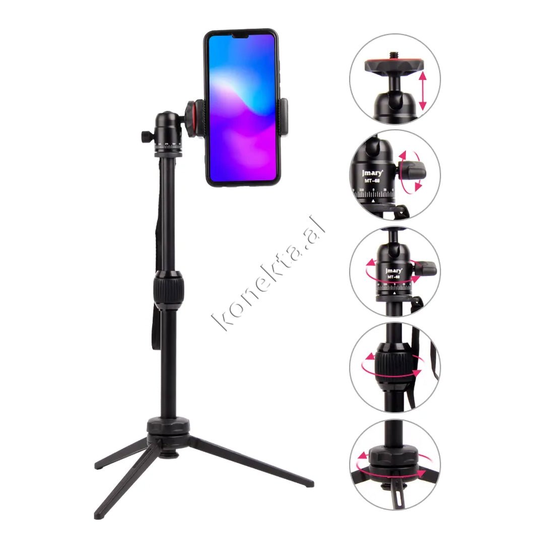 Jmary Tripod, Adjustable Length 28.5cm-39.5cm, Aluminum & ABS - Thumbnail 7