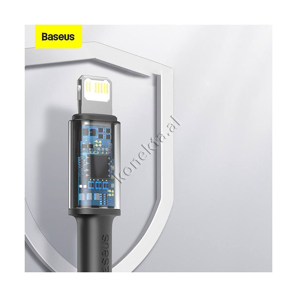 Baseus 2 Ne 1 Type-C Ne Lightning Cable, Fast Charge 20W, PD Protocol, 1m, Black - Thumbnail 11