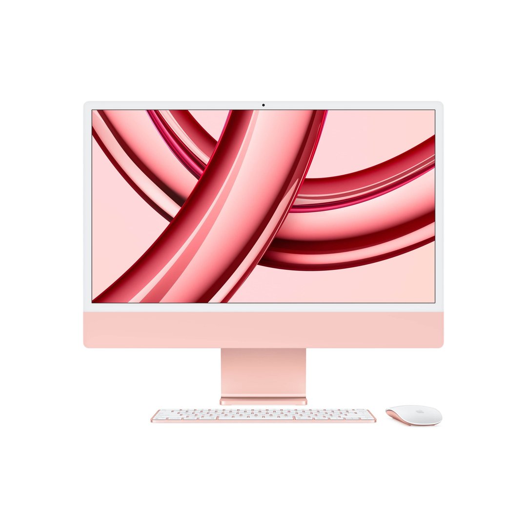 Apple iMac 24 M3 Chip Desktop, Pink, 512GB, 8 Core Cpu, 10 Core Gpu, 8gb - Image 1